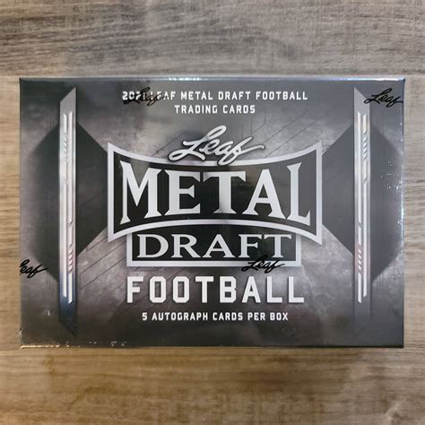 2021 Leaf Metal Draft Football Hobby Box 